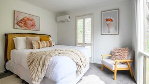 2 dormitorios, tabla de planchar con plancha, wifi y ropa de cama