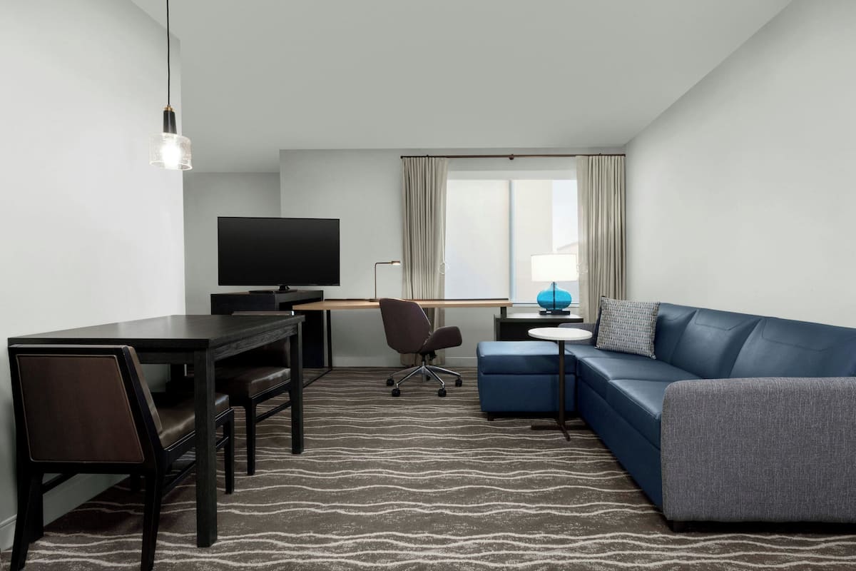 Studio, 1 giường cỡ king và sofa giường | Khu phòng khách