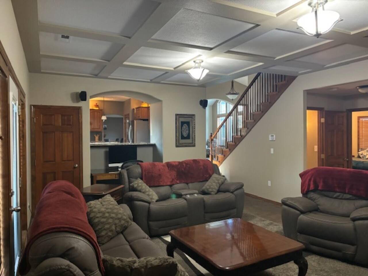 TV, fireplace, DVD player, stereo