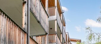 Luxury apartment with a sauna and a balcony