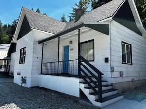 Exterior detail - Bluebird Basecamp- cozy, renovated home in the heart of Wallace, ID (Wallace)