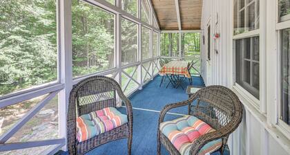 Becket Home w/ 3-Season Porch: Walk to Lake Access
