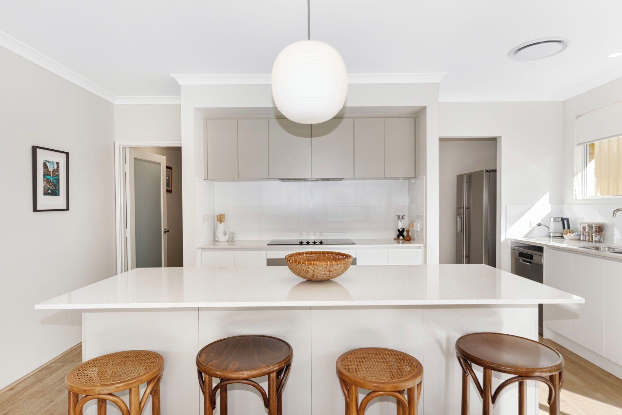 Deluxe House, Multiple Beds, Non Smoking | Private kitchen | Full-size fridge, microwave, oven, stovetop