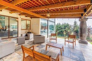 Junior Cabin, Multiple Bedrooms, Kitchen | Terrace/patio - Scenic Haven Cozy Pet Friendly Retreat (Mexico City)