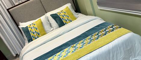 1 多间卧室、WiFi、床单