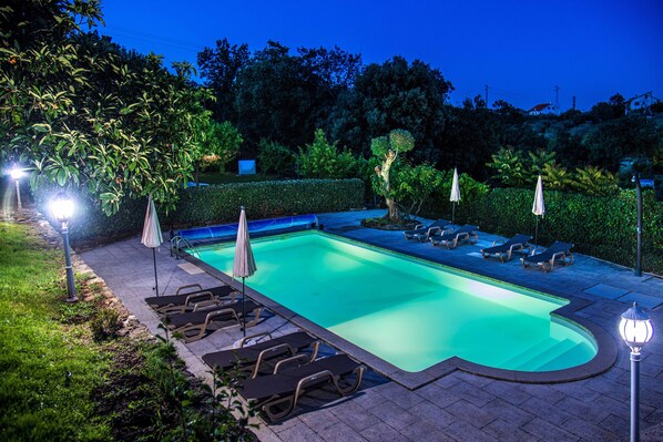 Una piscina riscaldata