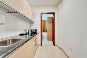 Deluxe-Haus, 1 Queen-Bett | Gemeinsame Küchenausstattung | Wasserkocher, Kochgeschirr/Geschirr/Besteck