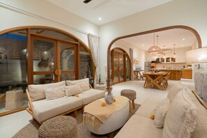 Basic Villa | Living area | TV, streaming services - Villa Water Star (Canggu)