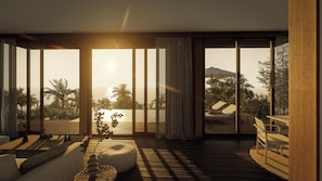 Luksus-suite - 1 kingsize-seng - havudsigt | Strand-/havudsigt