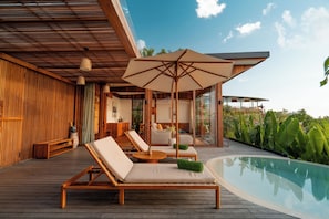Phòng Suite Cao cấp, quang cảnh bi ển | Hiên