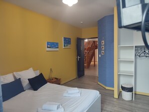 Habitación doble | Insonorización, cunas gratuitas, wifi gratis y ropa de cama