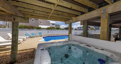 A Mermaids Kiss 6 BD, Pool, Hot Tub, Semi Oceanfront
