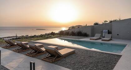 Inspiring Industrial Design Villa Overlooking Falasarna Beach