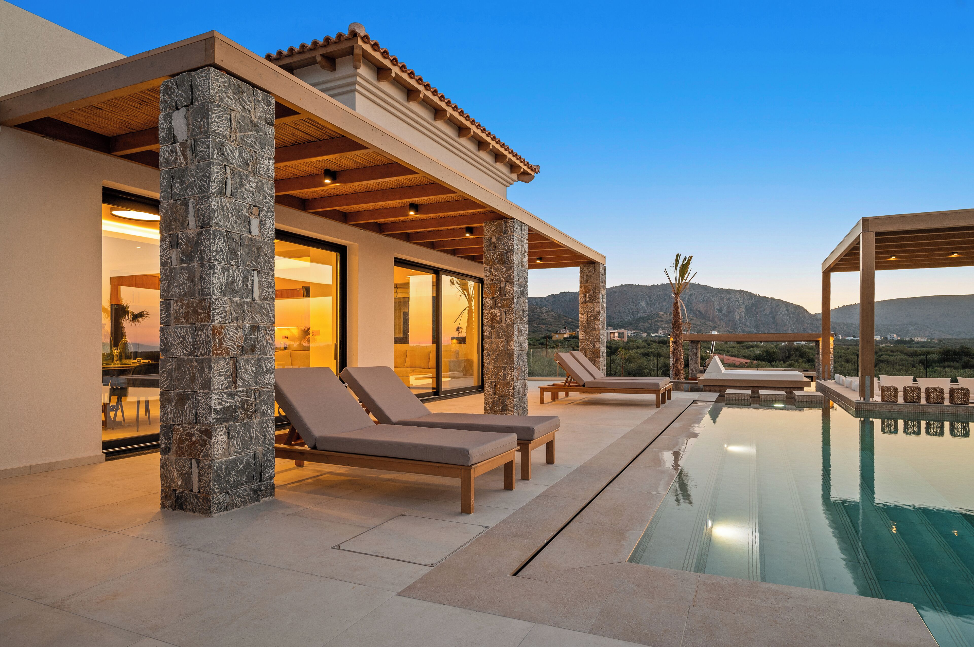 Luxury-Villa, 4 Schlafzimmer, eigener Pool | Terrasse/Patio