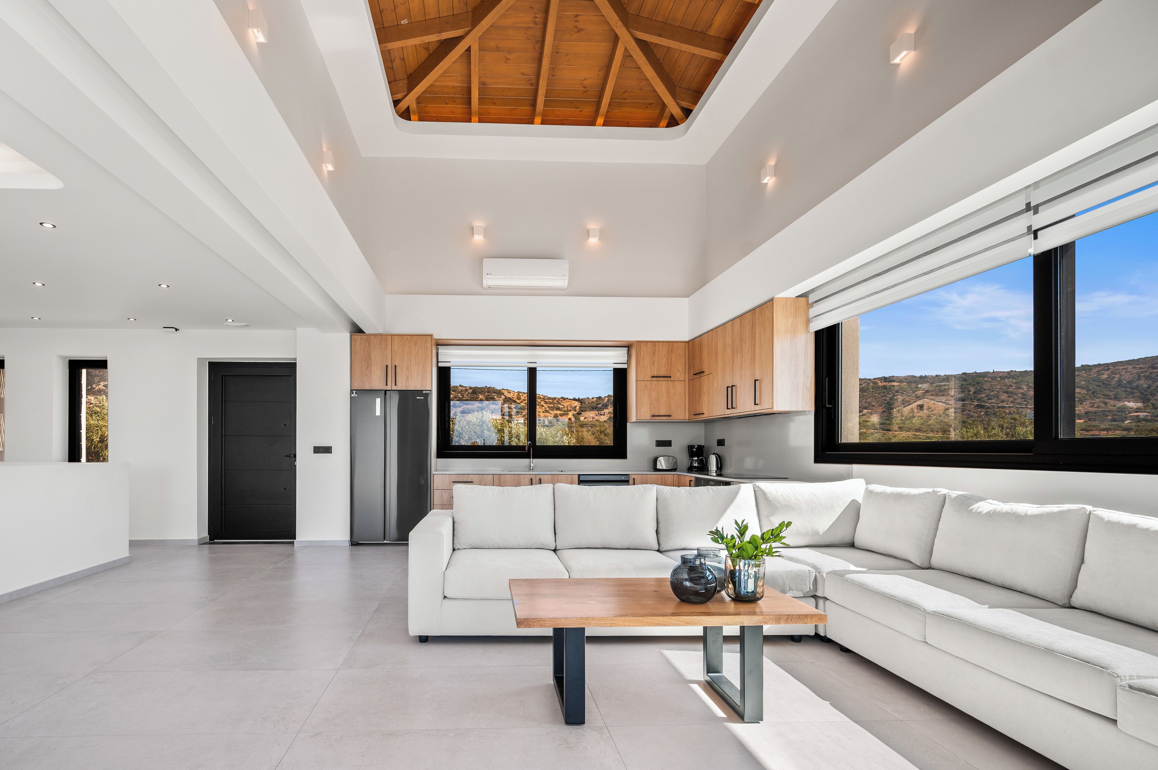 Villa Anassa | Living area | 32-inch Smart TV with satellite channels