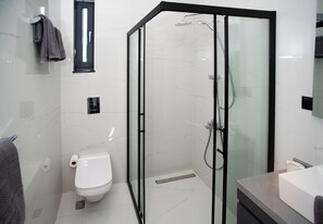 Shower, hair dryer, towels - Living dream Villa Lignum  (Duacı)