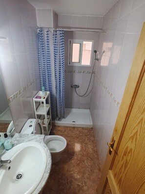 Towels, soap, toilet paper