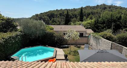 Maison piscine 6 personnes sur la CĂŽte Bleue, Ă 2 pas des calanques