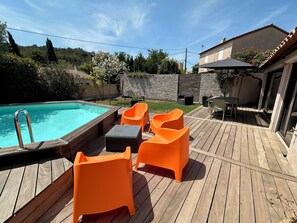 Outdoor pool - 6-person pool house on the Côte Bleue, 2 steps from the calanques (Le Rove)