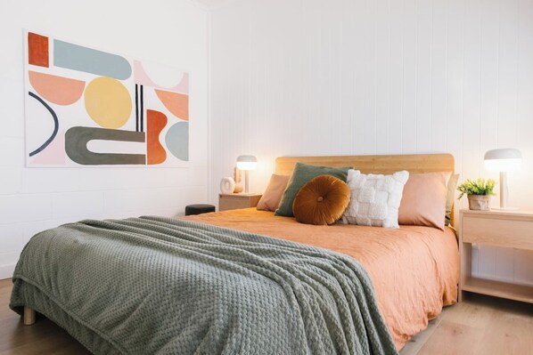 1 bedroom, iron/ironing board, travel crib, WiFi
