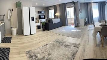 Apartment | Private kitchen | Fridge, microwave, oven, toaster