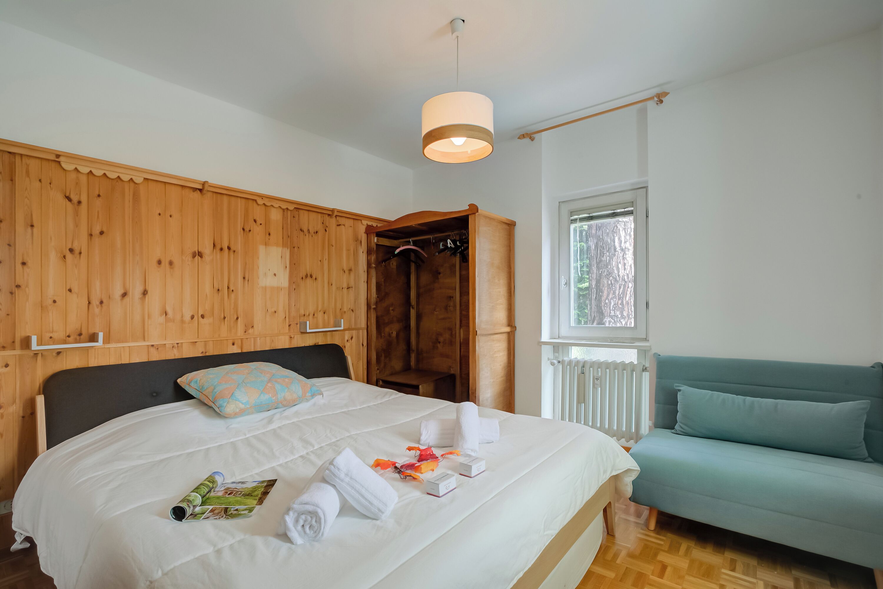 Family Apartment, Multiple Bedrooms (Comfort Tra Fiume E Pini) | 2 bedrooms, bed sheets