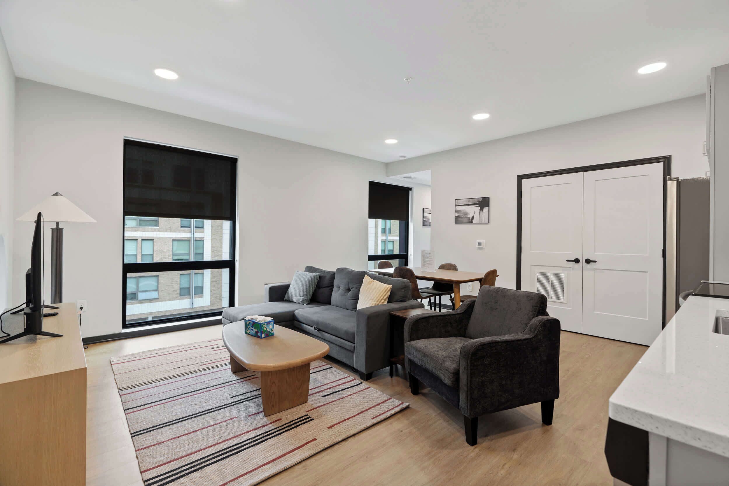 Basic Apartment | Living area | 42-inch Smart TV with digital channels