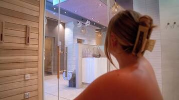 Salas de tratamiento para parejas, sauna y baño de vapor