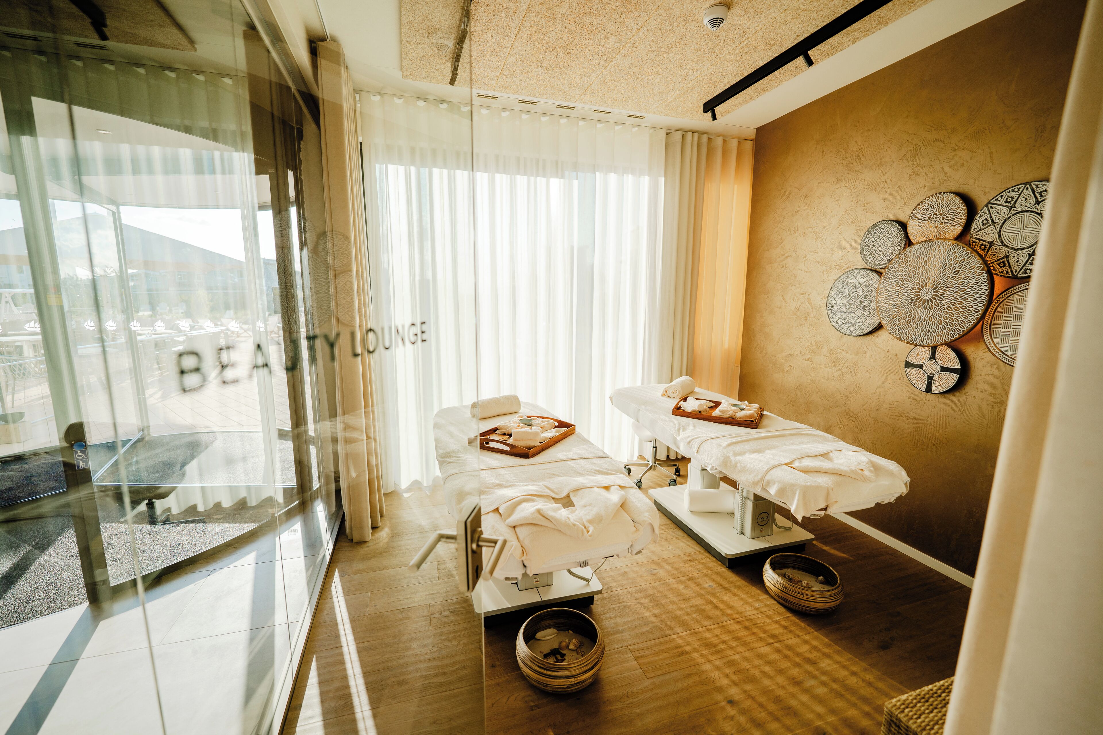 Salas de tratamiento para parejas, sauna y baño de vapor 