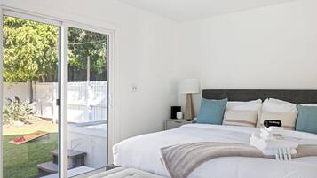 4 bedrooms, iron/ironing board, travel crib, WiFi