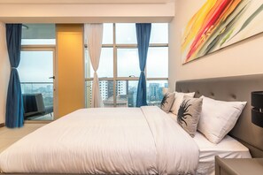 1 室のベッドルーム、アイロン / アイロン台、WiFi、ベッドシーツ