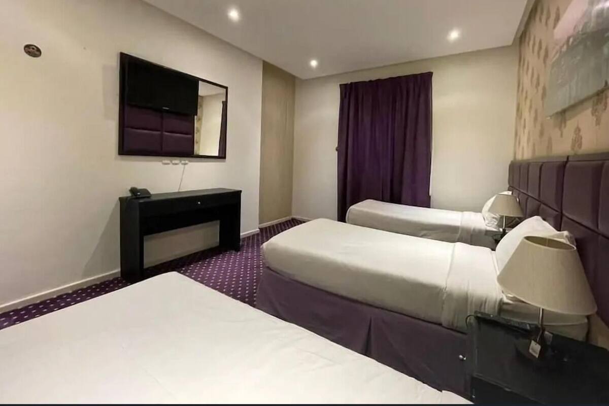 In-room safe, desk, laptop workspace, blackout drapes