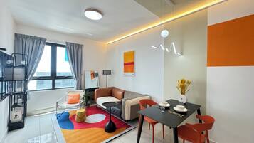 Căn hộ, 1 phòng ngủ, không hút thuốc, quang cảnh thành phố | Bàn ủi/dụng cụ ủi quần áo, truy cập Internet không dây miễn phí