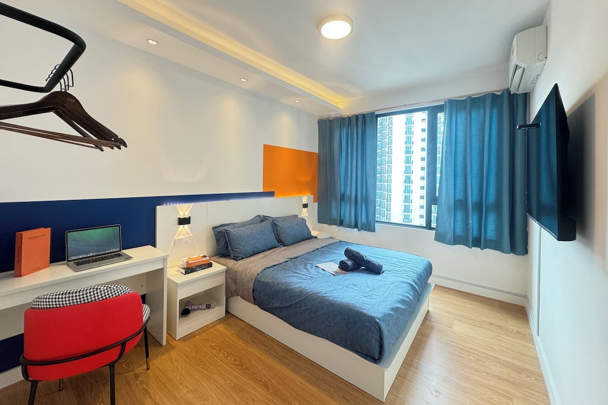 Apartment | Seterika/papan seterika, Wi-fi percuma, cadar katil 