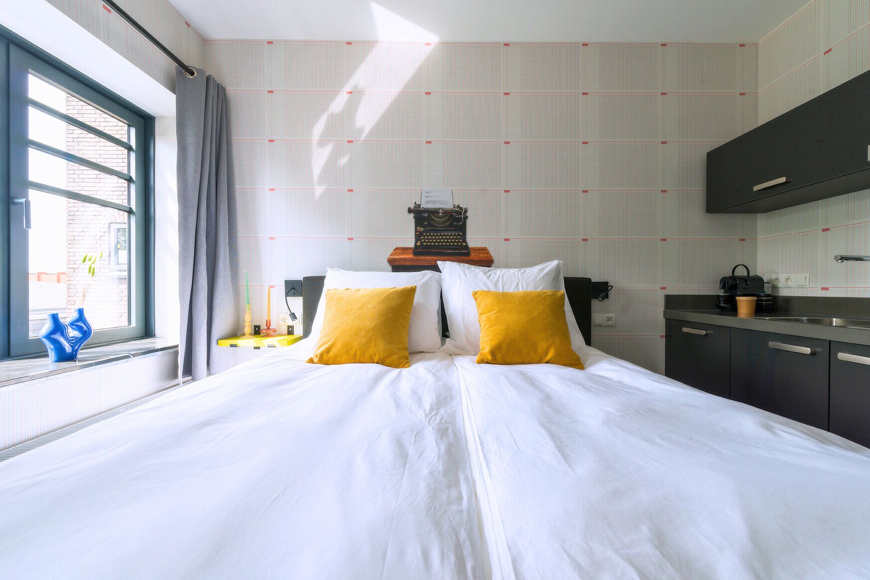 1 slaapkamer, een bureau, gratis wifi, beddengoed
