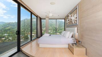 Design Villa, 3 Bedrooms, Hill View | 3 bedrooms, in-room safe, individually decorated, individually furnished