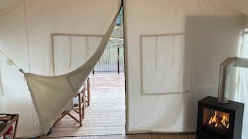 Habitación doble de lujo | Área de sala de estar