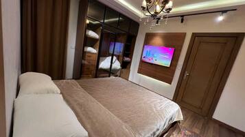 2 slaapkamers, een bureau, wifi, beddengoed