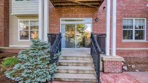 Exterior detail - Luxury Modern Apt with Patio (Lexington, MA)