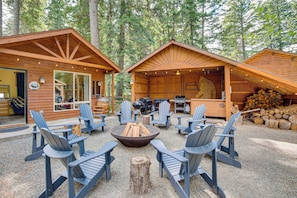 House (2 Bedrooms) | Front of property - Cle Elum Cabin w/ Hot Tub, 4 Grills & Game Room! (Cle Elum)