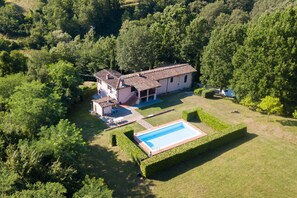 Aerial view - Comfortable Home Romeo Among Greenery (Borgo a Mozzano)
