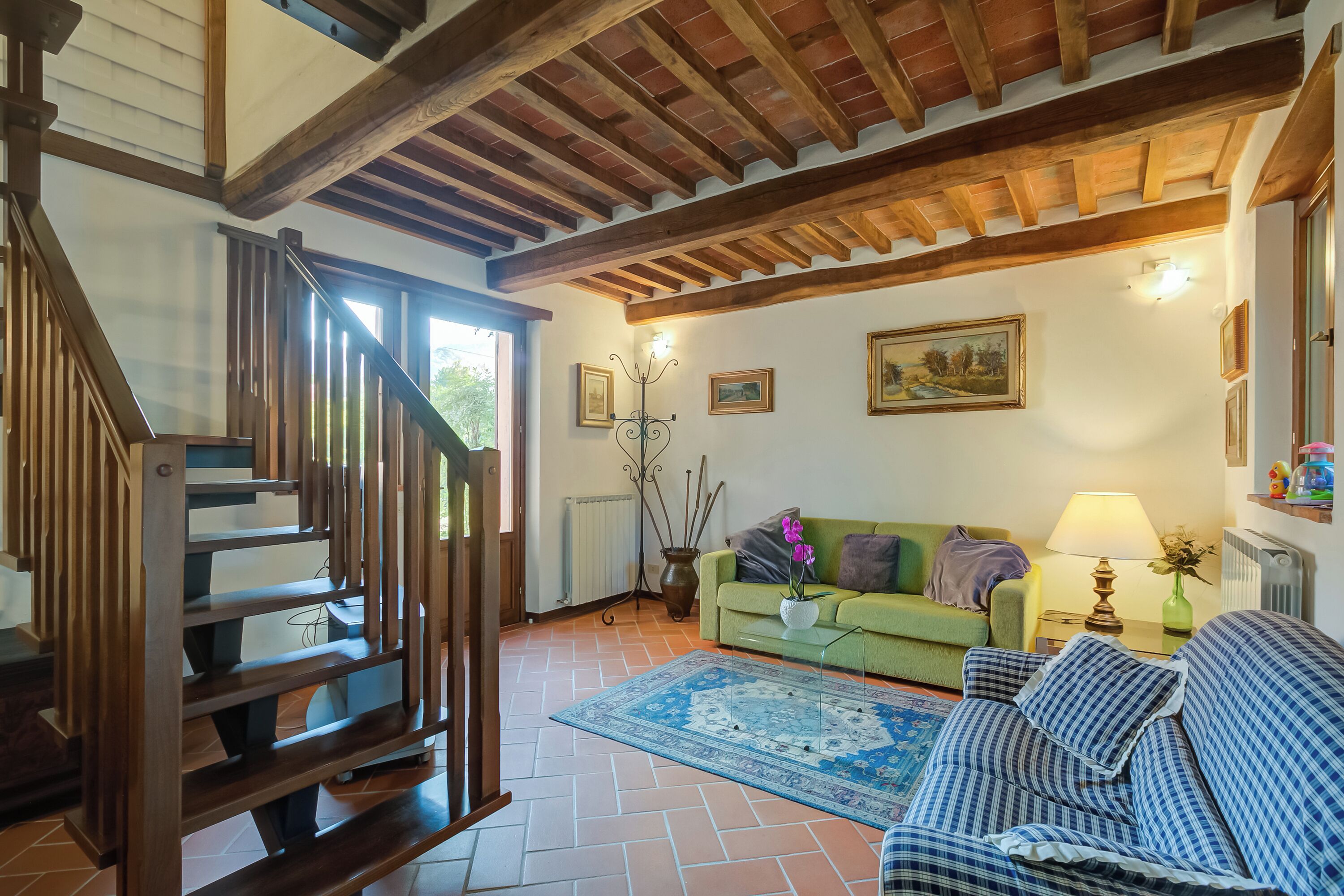 Family House, Multiple Bedrooms, 2 Bathrooms (Comfortable Home Romeo Among Greenery) | Living area | Flat-screen TV