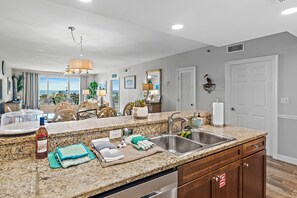 Cookware/dishes/utensils - 3BR Condo with 2 King Suites + Bunk Room, Pool & Beach Access | Beach Therapy (Destin)