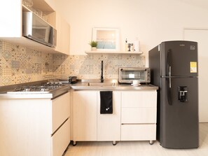 Apartment | 1 bedroom, Internet - w Cozy Loft With Fantastic View in El Poblado (Medellín)