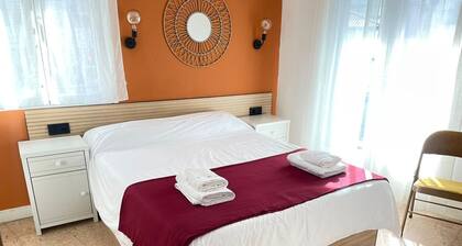 Estudio con Cama Matrimonio en Arganda del Rey, Madrid Cocina y Balcón