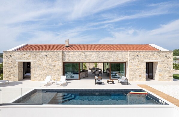 A heated pool