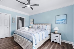 2 bedrooms, in-room safe, iron/ironing board, WiFi