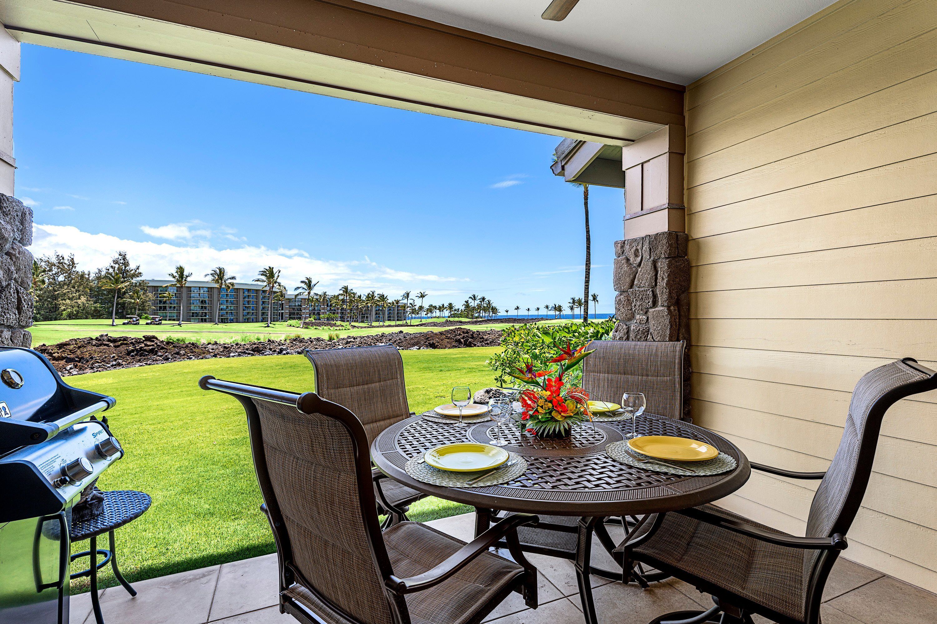 Condo, varias camas, lanai, vista al campo de golf (Halii Kai 10B) | Vista desde la habitación