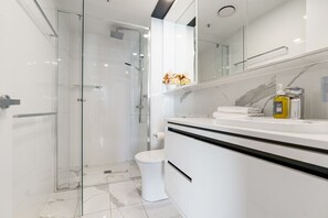 Hair dryer, towels