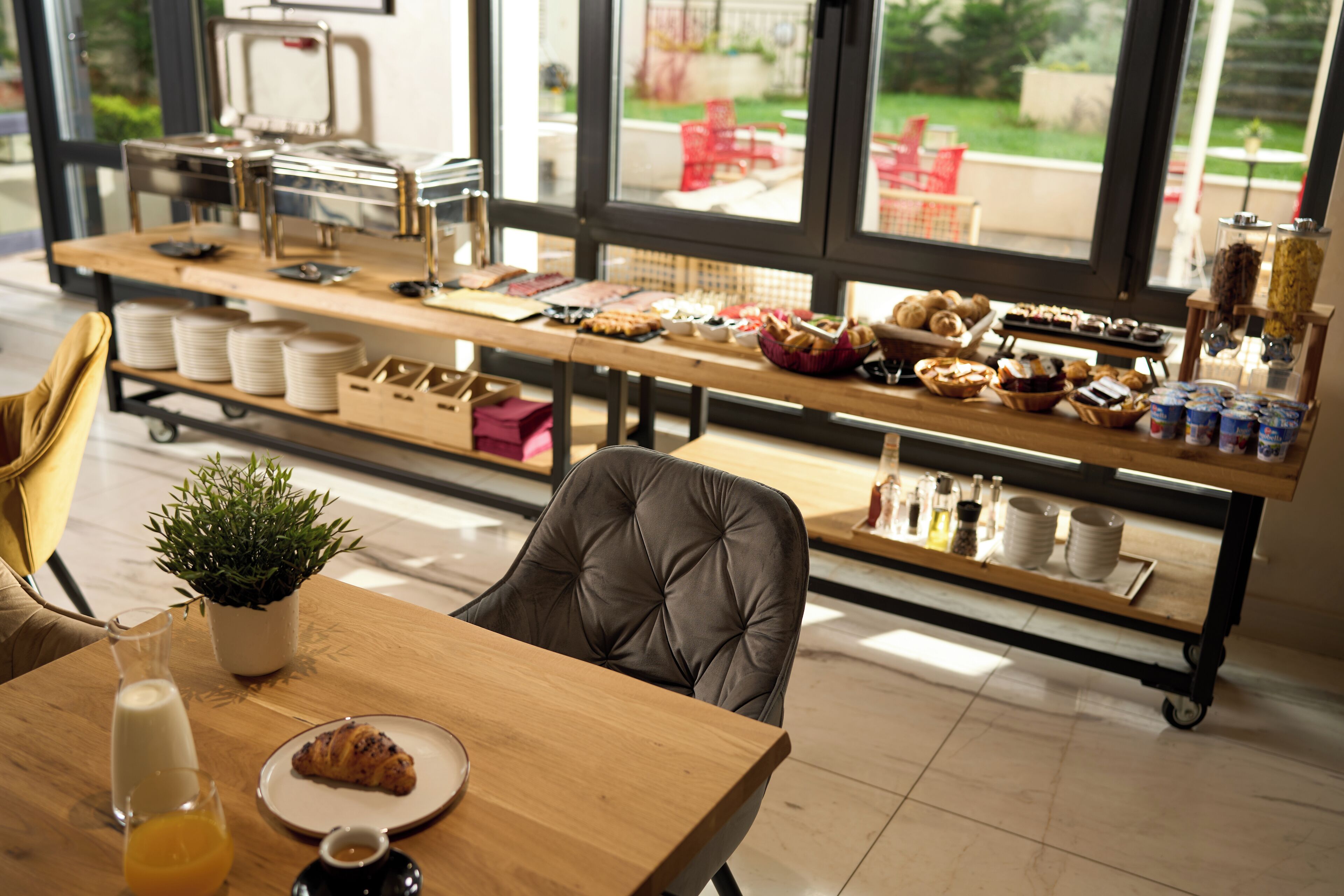 Gratis frukostbuffé varje dag 